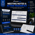Meeting Notes & Action Tracker Kit